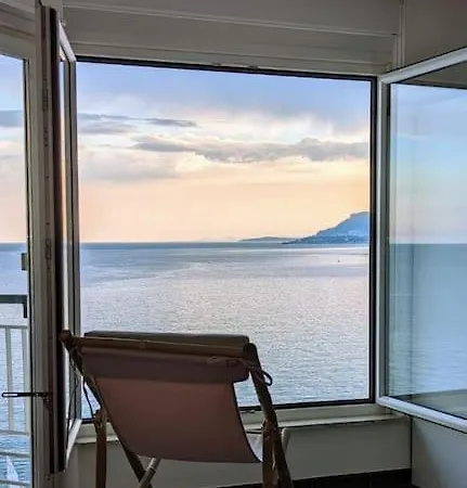 Apartman Beachfront Paradise - Panoramic Terrace, Monaco View & Private Access To Calandre Beach - French Riviera Liguria