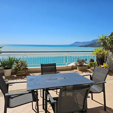 Apartman Beachfront Paradise - Panoramic Terrace, Monaco View & Private Access To Calandre Beach - French Riviera Liguria *