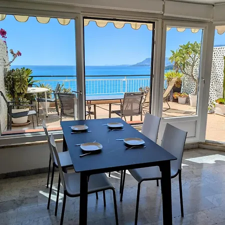 Beachfront Paradise - Panoramic Terrace, Monaco View & Private Access To Calandre Beach - French Riviera Liguria Ventimiglia
